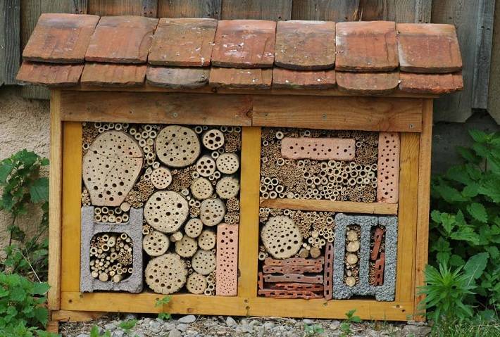 Zelf een insectenhotel maken met een bouwtekening