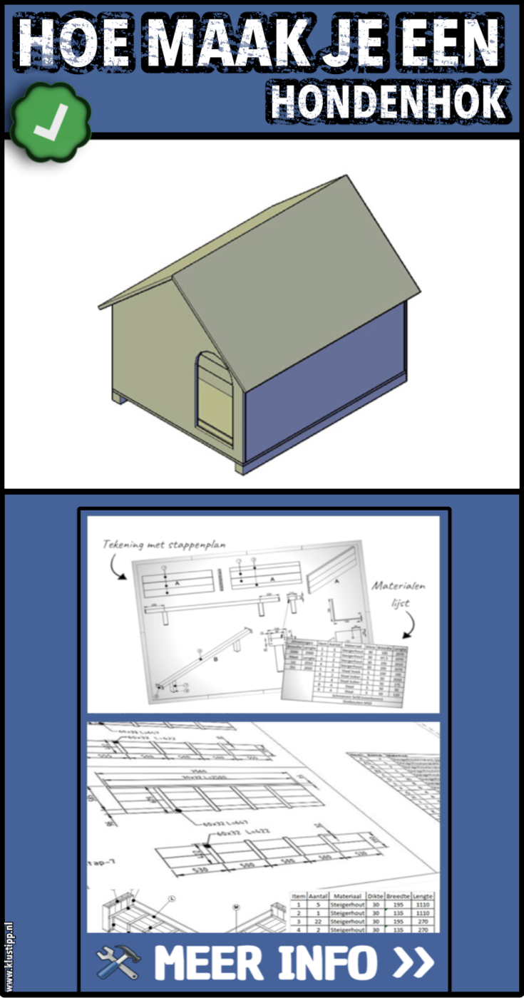 bouwtekening hondenhok