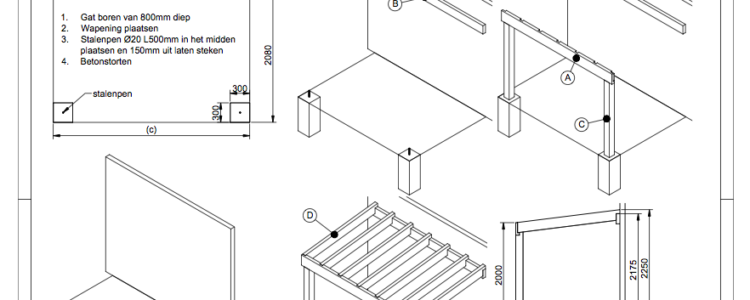 overkapping aan bestaande schuur maken