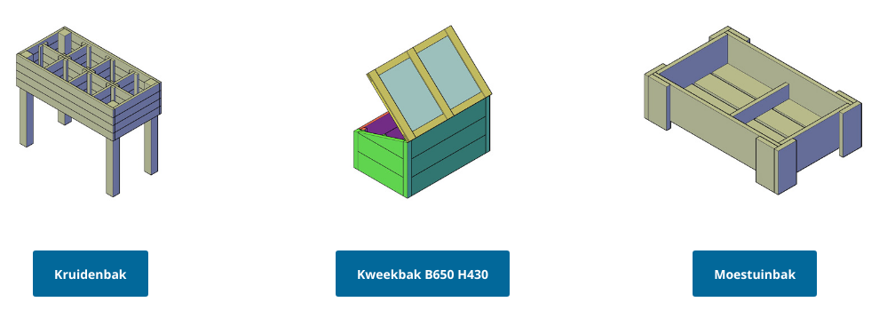 moestuinbak maken tekening