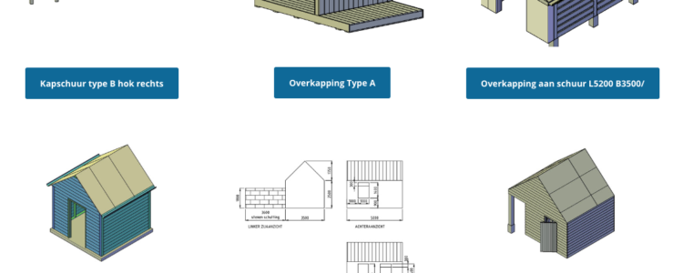 Kun je ook een schuurtje met spits dak bouwen als je weinig ruimte hebt?