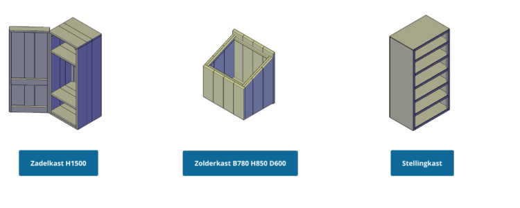 zadelkast maken bouwtekening